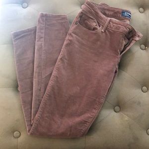 Cropped velvet pants